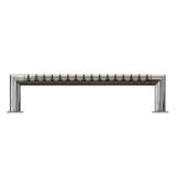 16 TAP  BRUSHED SS PASS-THRU TOWER GLYCOL COOLED