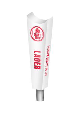 BR-2S 4CP WHT TORCH (CHR) TAP HANDLE