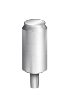 SILVER BEER CAN TAP HANDLE