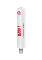 BR-4S 4CP WHT BATON (CHR) TAP HANDLE