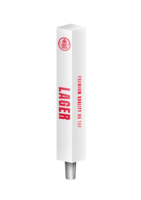 BR-4S 4CP WHT BATON (CHR) TAP HANDLE