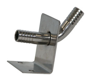 304SS 3/8" BARB ANGLED WALL BRACKET