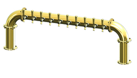 10 TAP(4"OC)CANDY GOLD LIONS GATE "U" AIR COOLED