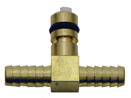 FJ BRASS 1/4" BARB "T" GAS FITTING