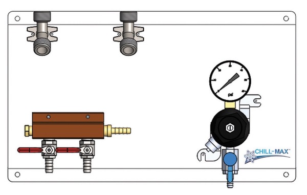 CHILL-MAX 1Pr/2P TF REG GAS DISTRIBUTOR PANEL