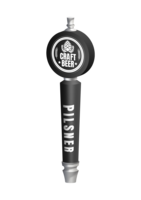 BR-4S 4CP BLK ROUND CONICAL (CHR) TAP HANDLE