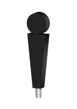 BLK HEIDELBERG (CHR) TAP HANDLE