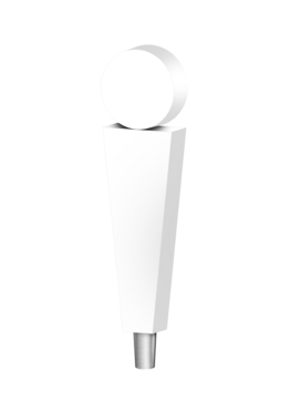WHITE HEIDELBERG TAP HANDLE