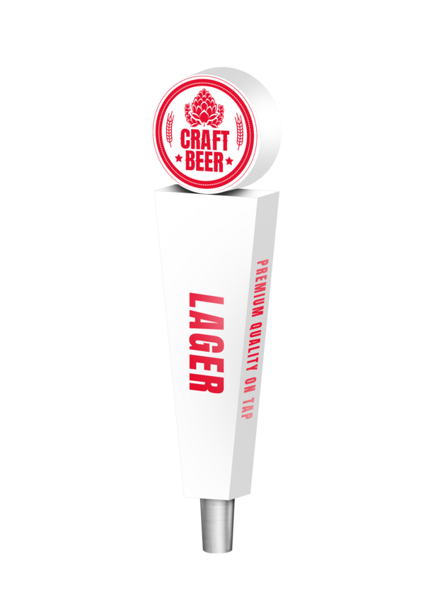 BR-4S 4CP WHITE HEIDELBERG TAP HANDLE
