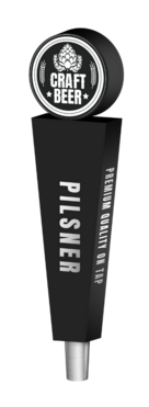 BR-4S 4CP BLK HEIDELBERG (CHR) TAP HANDLE