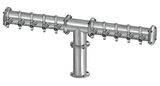 10 TAP(3"OC)BRUSHED SS CONDOR CH-MX CLD