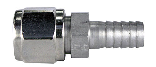 SS 5/16" OD COMPRESSION x 1/4" BARB