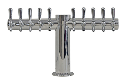 10 TAP POLISHED SS METRO-T TOWER AIR COOLED