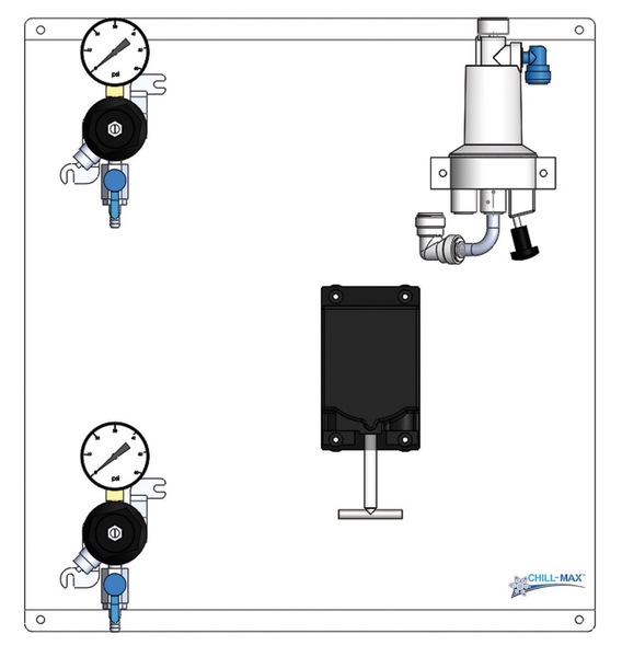 CHILL-MAX 1P TF REG/TF SMART FOB BEER PUMP PANEL[-RV-BKT]