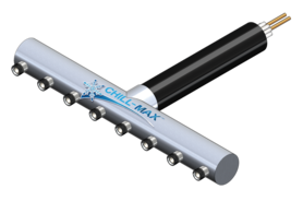 8 TAP(4"OC/4"D)WALL MT-CTR BK X CARTRIDGE-GLYCOL COOLED