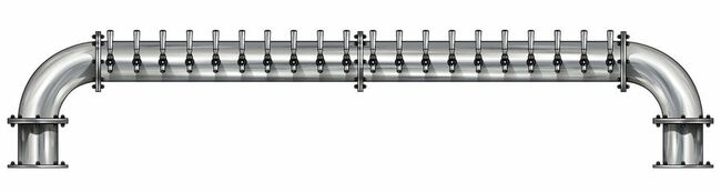20 TAP BRUSHED SS 6" Dia. GOLDEN GATE "U" TOWER CLD