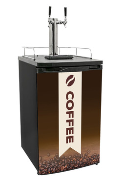 BR(DR)BLACK 2 TAP(SS) CONSUMER KEGERATOR - LESS TAP-KIT