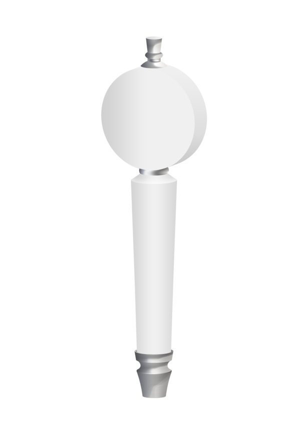 WHITE ROUND CONICAL (CHR) TAP HANDLE