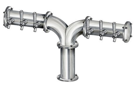 6 TAP(3"OC)BRUSHED SS ALBATROSS "Y" CH-MX AIR