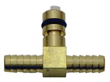 FJ "G" SERIES BRASS 1/4" BARB "T"- GAS