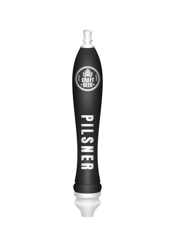 BR-2S 4CP BLACK LARGE PUB TAP HANDLE