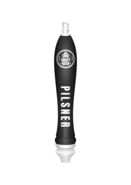 BR-2S 4CP BLACK LARGE PUB TAP HANDLE