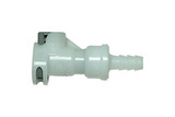 CPC 1/4" BARB SOCKET WITH SHUT-OFF