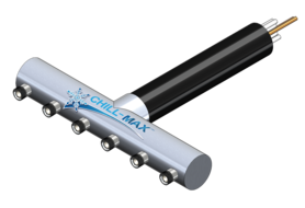 6 TAP(4"OC/4"D)WALL MT-CTR BK X CARTRIDGE-GLYCOL COOLED