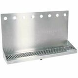 8H 30"W BRUSHED SS WALL MT. DRIP TRAY - 14"H