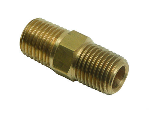 BRASS 1/4" [M]NPT UNION -1-1/4" LENGTH