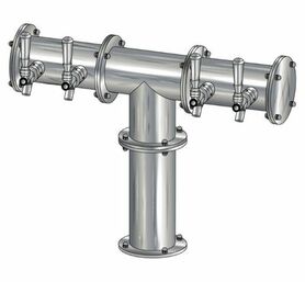 4 TAP(4"OC)BRUSHED SS CONDOR "T" CH-MX CLD