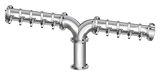 10 TAP(3"OC)POLISHED SS ALBATROSS "Y" CH-MX AIR
