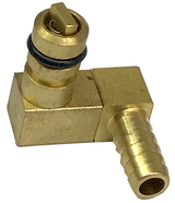 T-5000 BR OFFEST 1/4" BARB GAS "L" W/S-O