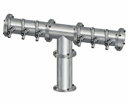 6 TAP(4"OC)BRUSHED SS CONDOR "T" CH-MX AIR