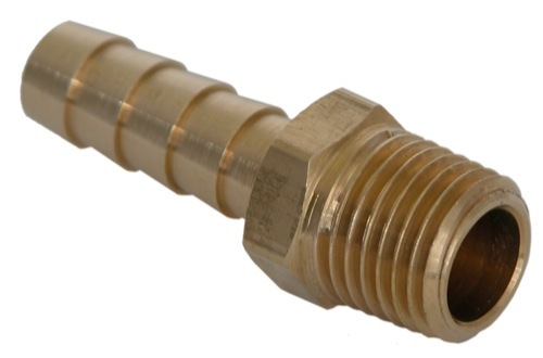 BRASS 1/4" NPT x 5/16" BARB