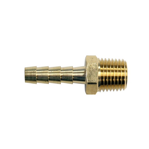 BRASS 1/4" NPT x 1/4" BARB