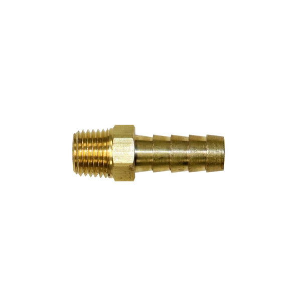 BRASS 1/4" NPT x 3/8" BARB