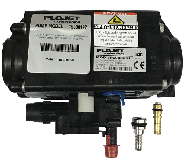 FJ T5000 BIB PUMP-1/4" SS OUTLET & GAS STRT