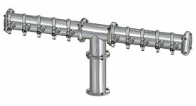 10 TAP(4"OC)BRUSHED SS CONDOR "T" CH-MX CLD