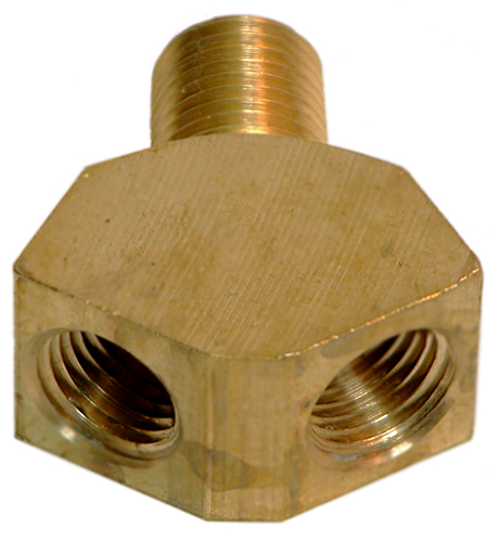 BRASS 1/4" NPT "Y" FITTING