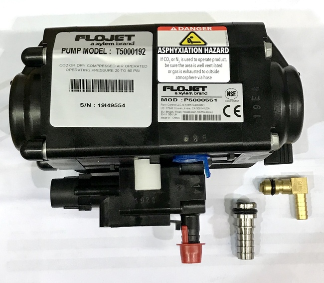 FJ T5000 BIB PUMP-3/8" SS OUTLET & GAS "L"