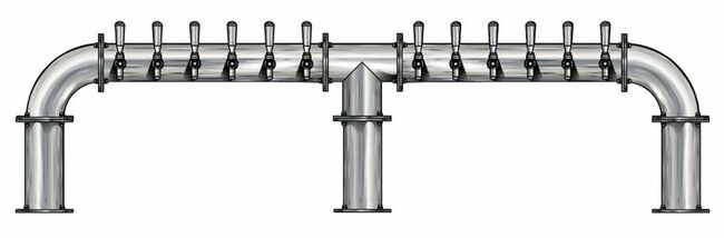 12 TAP(4"OC)BRUSHED SS LIONS GATE 3P CH-MX CLD